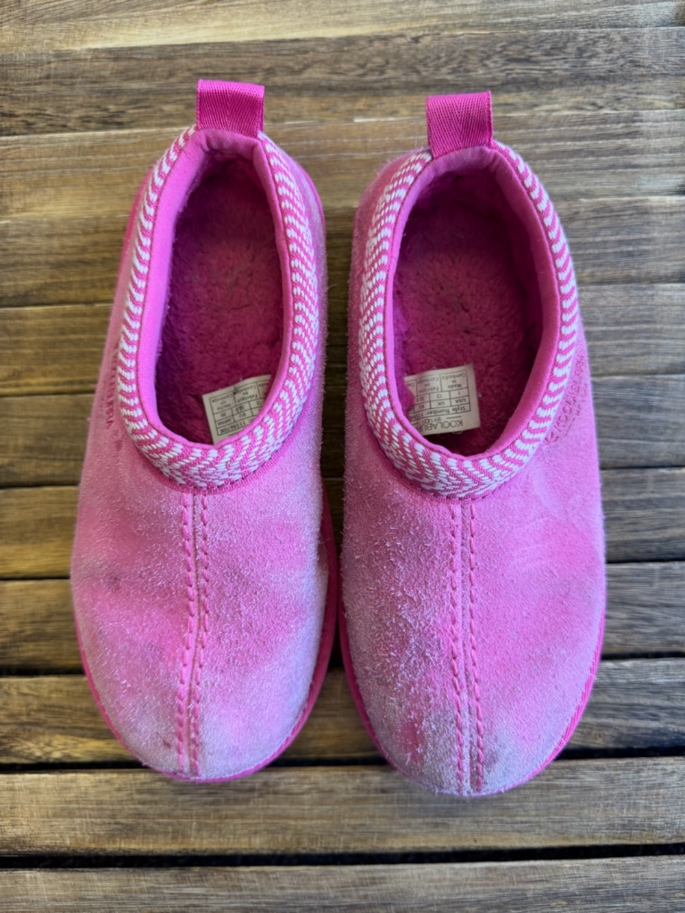 Koolaburra by UGG Pink Kids Slip-On House Slippers Girls Size 1